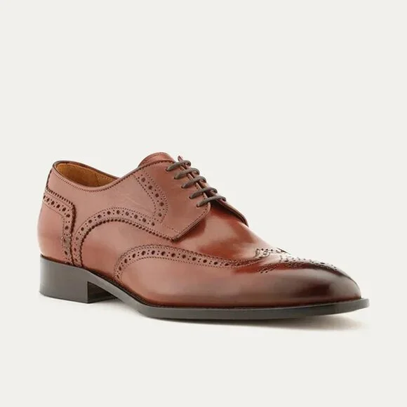 Ace Marks Wingtip Vincent Wingtip Cognac Antique - Size 12 - Picture 17 of 17